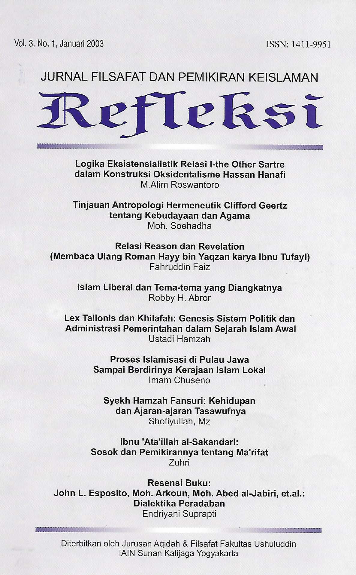 Ibnu 'Ata'illah al-Sakandari: Sosok dan Pemikirannya tentang Ma'rifat ...